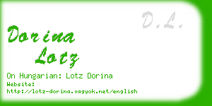 dorina lotz business card